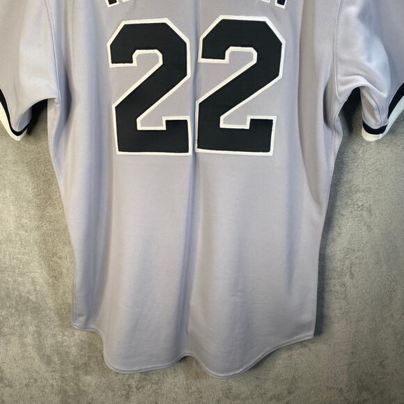 Chicago White Sox Keegan #22 MLB Majestic Authentic‎ Baseball Jersey Gray - Picture 10 of 16